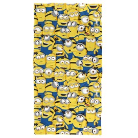 LOGOVISION Minions Beach Towel, 30"x60" Group Pattern Beach Towel