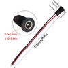 LUORNG 5Pcs 10A DC-099 Power Jack Cord Socket Threaded Female