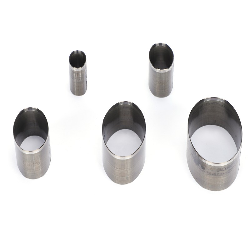 5Pcs Leather Punch Die Set Cutter Hollow Oval Cutting Mold