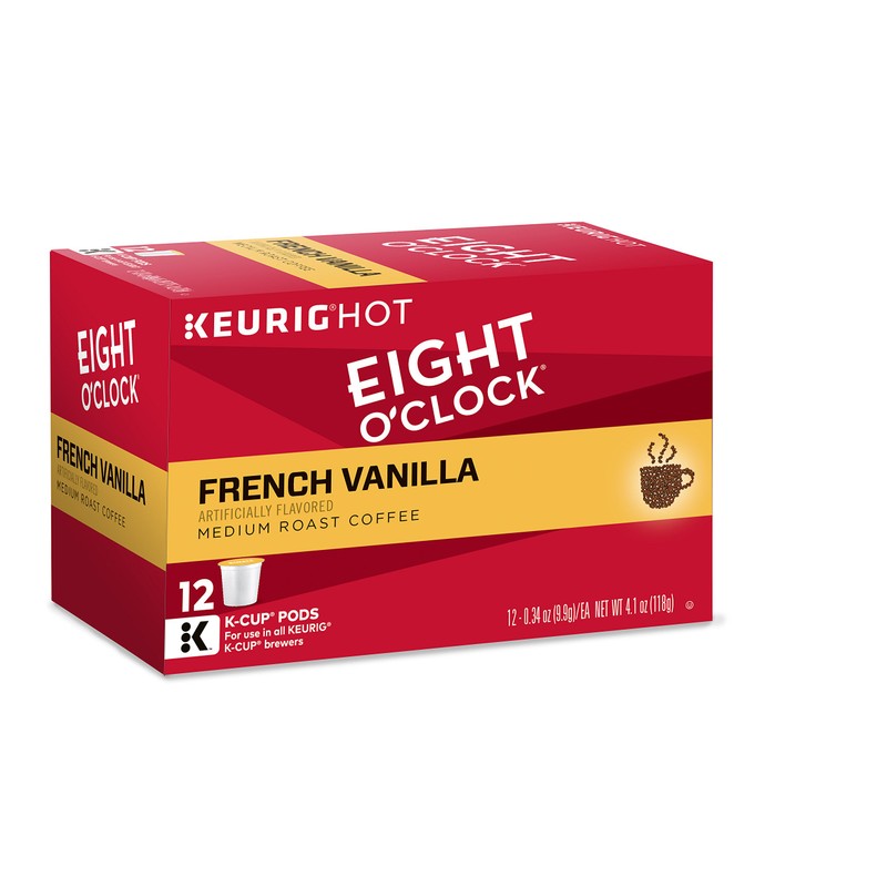 Eight O'Clock Coffee French Vanilla, Single-Serve Keurig K-Cup Pods, Flavored