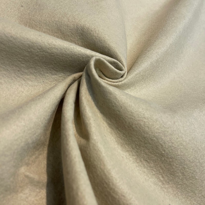 Beige Plain Felt Arts and Craft Fabric Material for Sewing