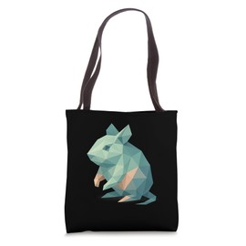 Low Poly Degu Geometric Modern Style Tote Bag