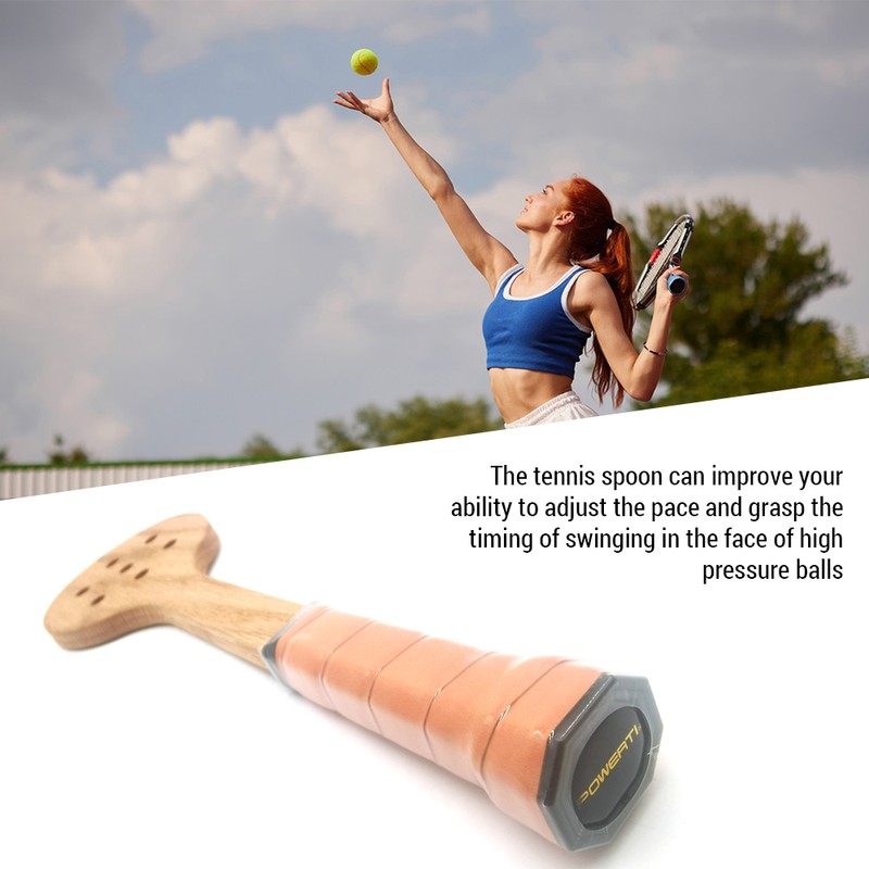 Wooden Tennis Spoon Sticking Practice Tennis Racket Tennis Sweet Spot