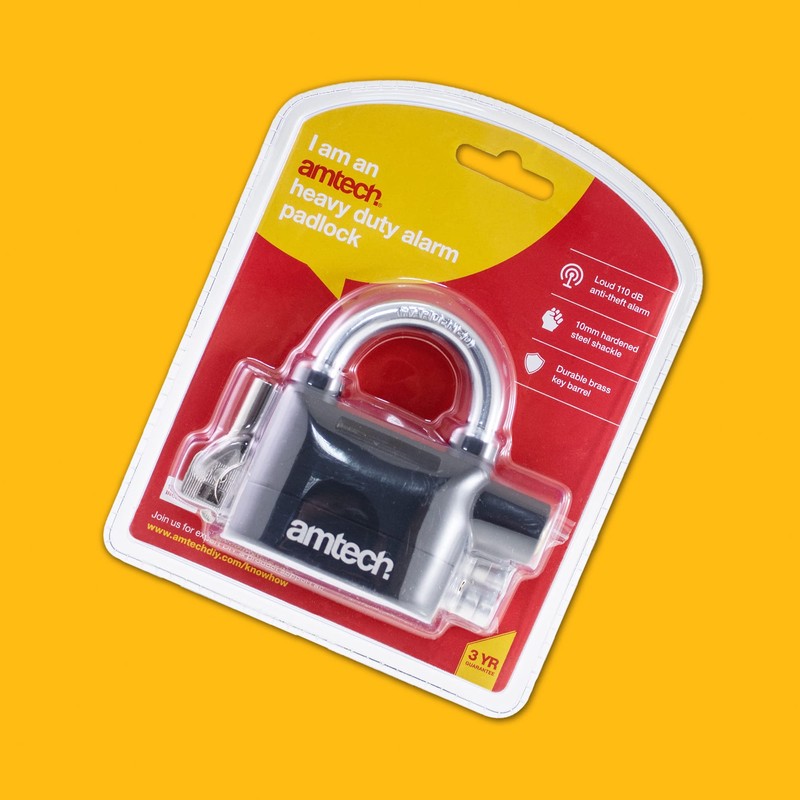 Amtech T2310 Heavy Duty Alarm Padlock