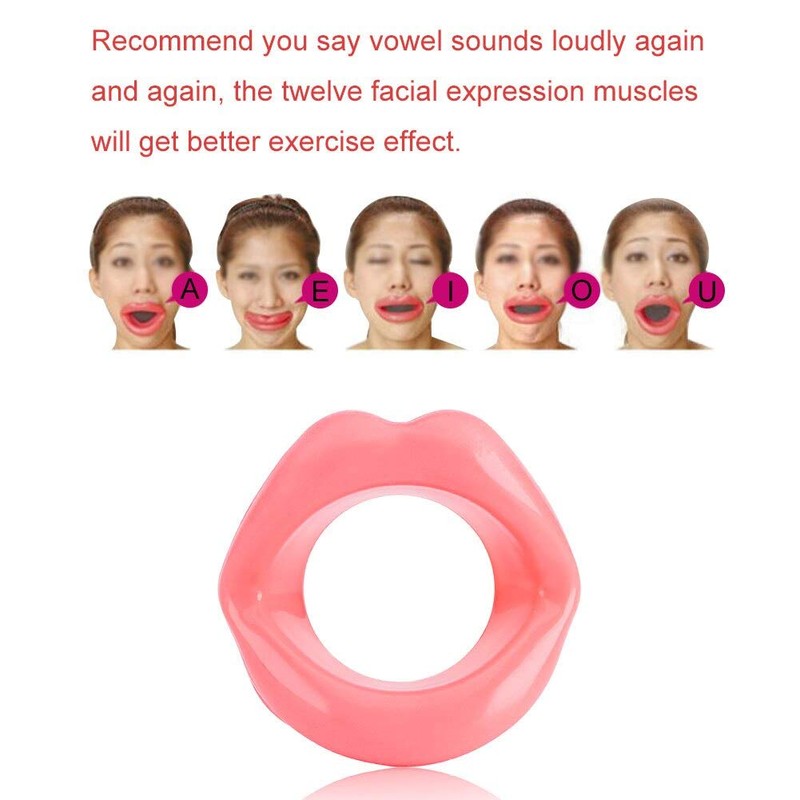 Silicone Face Slimmer Mouth Tightener Chin V Up Trainer Anti-Aging
