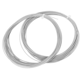 Keenso 2 Pieces Badminton Racket String 10M High Flexibility Badminton Line Training Racket Racket Badminton Repair Accessories (White)