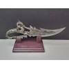 Dragon Letter Opener Knife With Wooden Stand Fantasy Mythical