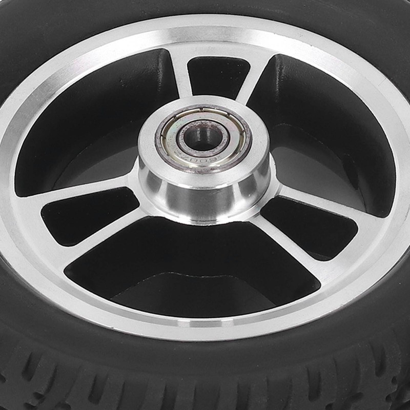 6in Wheelchair Wheel Light Sturdy Aluminum Alloy Hub Quiet Anti