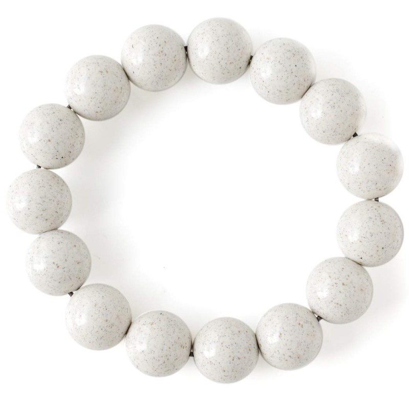 North, Bracelet 14 mm 15 Grain Made in Taiwan Negative Ions Rhodium