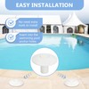 PROSOCOOL Pool Anchor Sockets Cover for Pool Ladder Railing Bases,