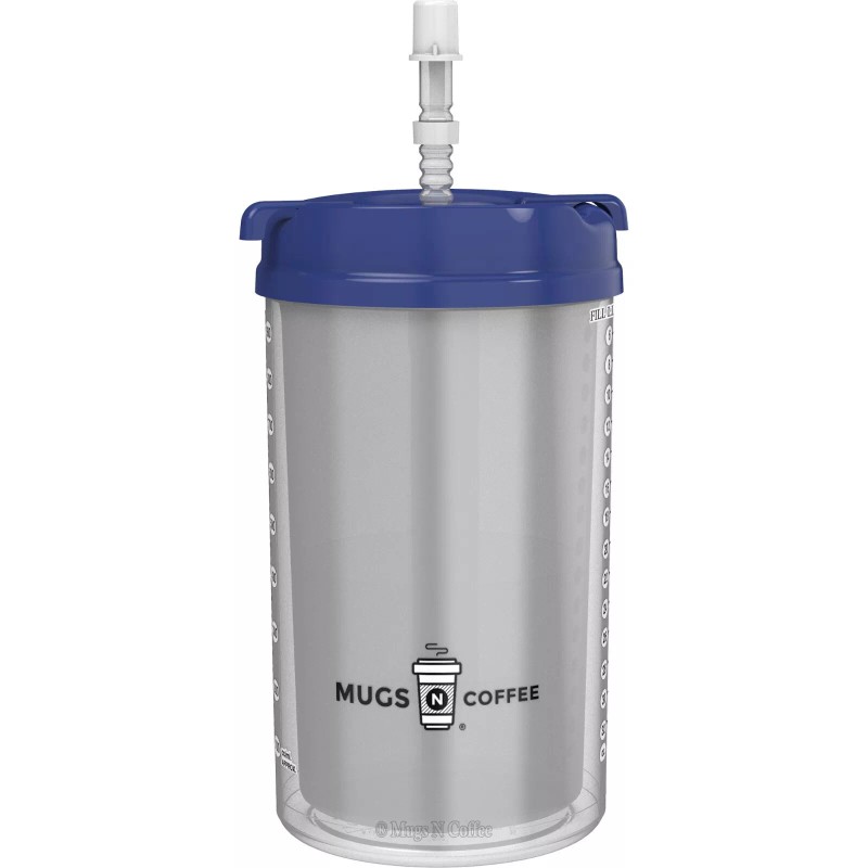 Whirley Drink Works 32 oz Hospital Mug with Blue Lid