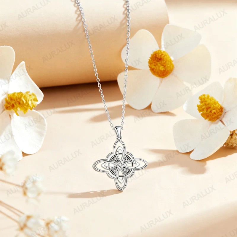 Collar de Plata 925 para Mujer - Dije Celta Elegante
