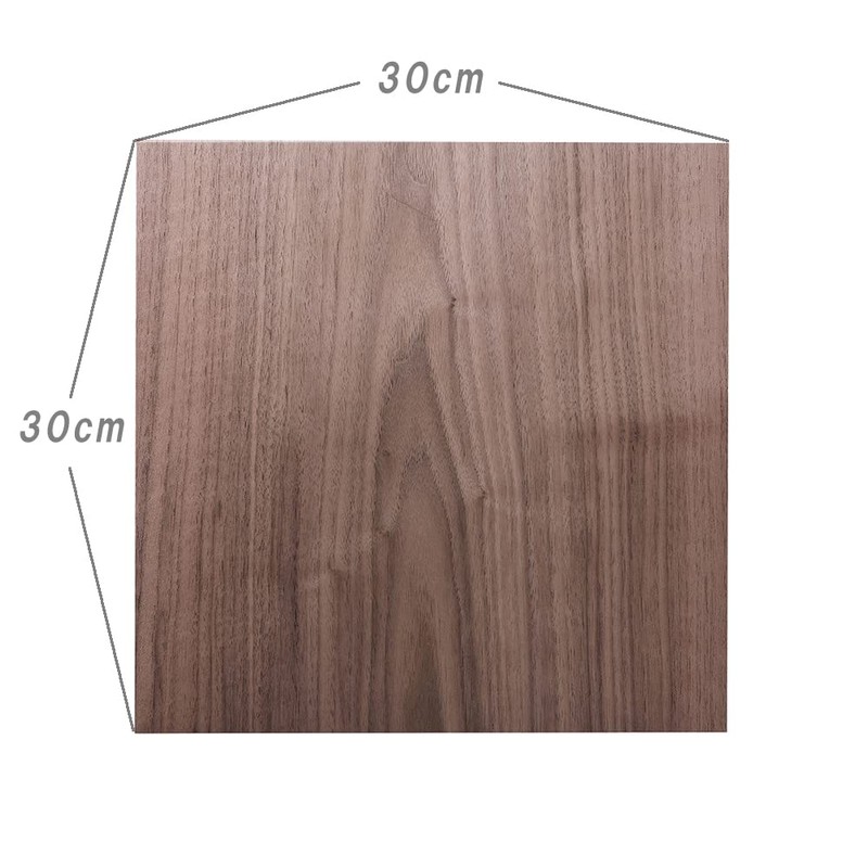 ISL Natural Wood Sliced Wood Walnut, 11.8 x 11.8 inches