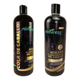 Shampoo Cola Caballo Acelera Crecimiento Anti Caida Brillo Suavidad