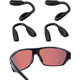 Acefrog Upgraded 4 Pieces Nose Pads for Oakley Split Shot OO9416, Crossrange OO9371, Targetline OO9397 OO9398 Sunglasses, Push-in Nose Piece Replacement, Anti-Slip Nose Pad, Black