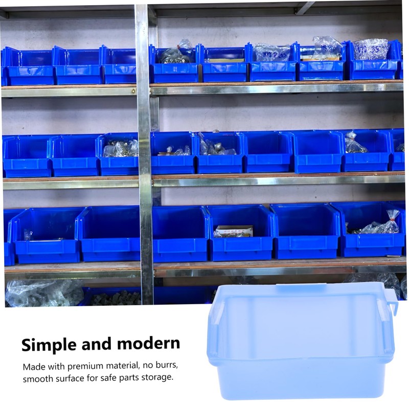 SHINEOFI 12Pcs Storage Box Organizer for Warehouse Parts Oblique Mouth