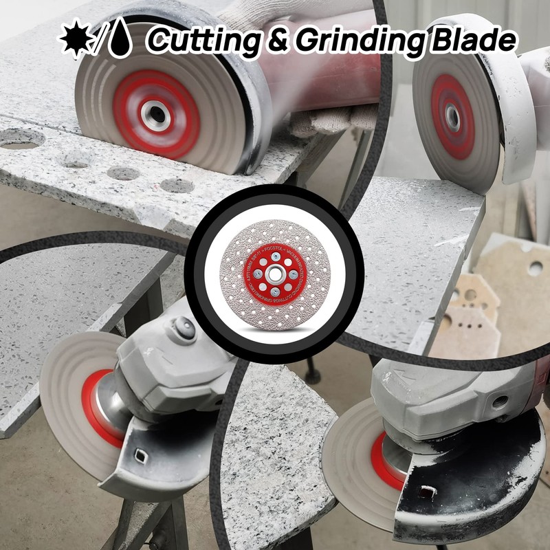 FOCSTOL Diamond Cutting Grinding Disc - 4.5 Inch(115mm) Double Side