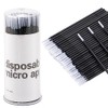 G2PLUS Micro Applicators Brushes with Longer Tips - 200PCS Disposable Microfibre Brushes Eyelashes - Black Lash Lift Micro Applicators - Eyelash Extension Swabs for Eyelashes Extensions, Crafting