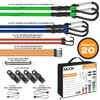 MOOK Heavy Duty Bungee Cords with Hooks, 20 - Pcs