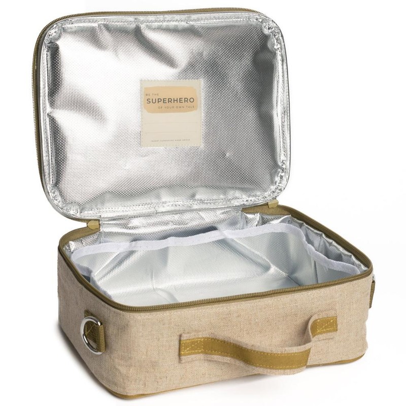 SoYoung Insulated Lunch Box - Toxin Free Lining, Washable Linen