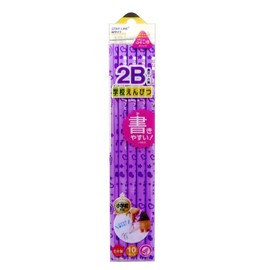 Kutsuwa ST102PU Starline Pencil, 2B, Purple