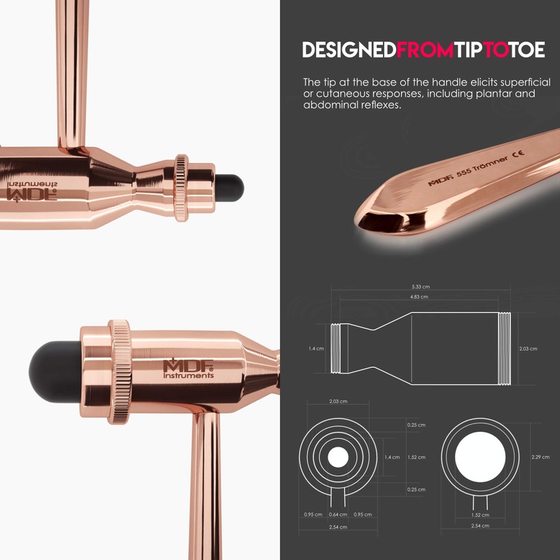 MDF打診器 MDF555RG11（ローズゴールド） Tromnerニューロ打診器