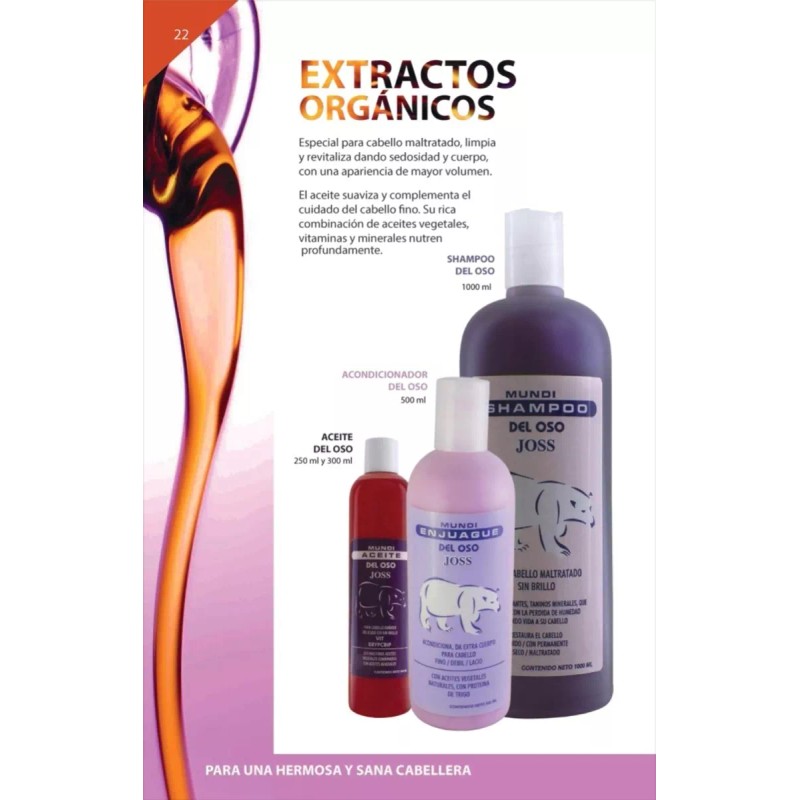 Joss Fervier Aceite Del Oso Cabello Joss Fervier® 250ml.