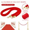 Nuogo 6 Pcs Velvet Stanchion Rope Red Carpet Party Decorations