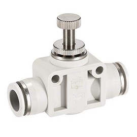 sourcing map Air Flow Control Valve, in-line Speed Controller Union Straight, Pneumatic Connector Valve, 12mm Tube Outer Diameter