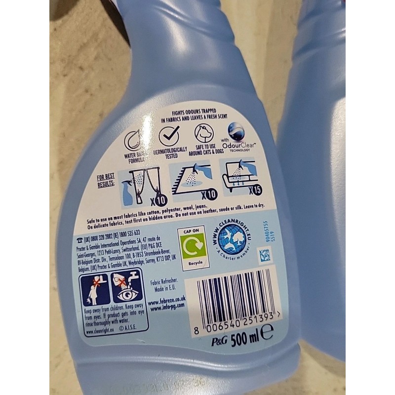 Febreze 2 Pack: Febreze PET ODOR ELIMINATOR Fabric Refresher 2