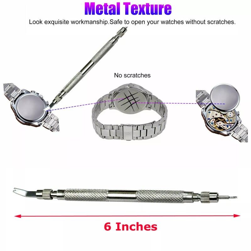 Miniduino Metal Watch Back Cover Opener Watch Repair Tool Battery