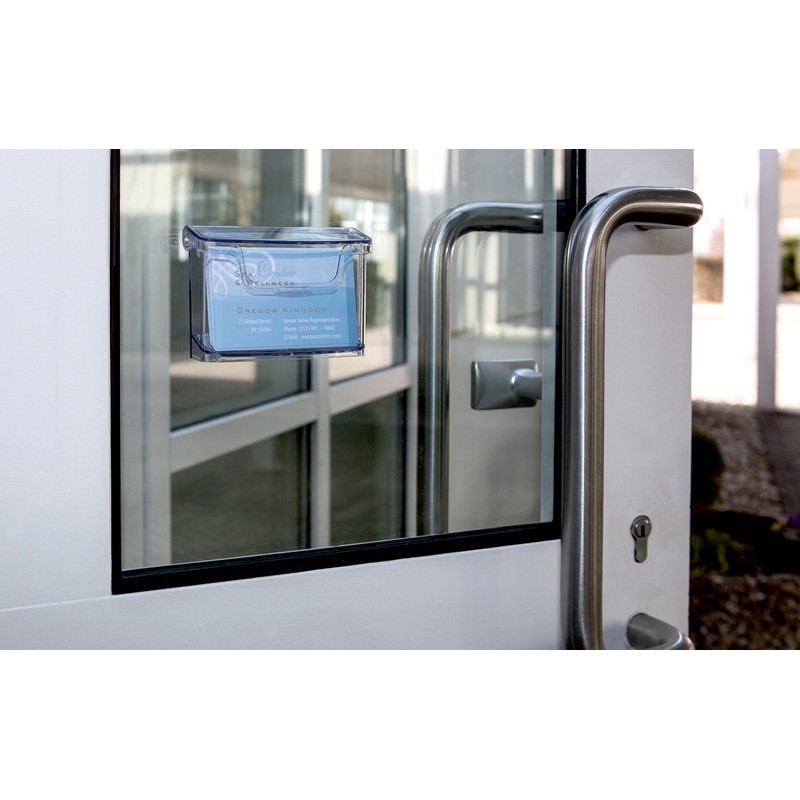 SIGEL LH326 Outdoor Wall-Mounted Business Card Holder, for up to