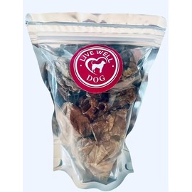 Live Well Dog Pure Beef Lung - 100% Natural High-Protein Low-Fat Grain-Free Dog Treats - All Natural Dog Treats - Single Ingredient Beef Lung Snacks - Odor-Free, All Breeds & Sizes