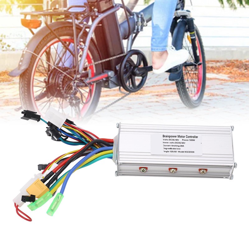 36V 48V 500W 28A Electric Bike Brushless Controller Aluminum Alloy