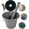 Rock Crusher Cast Iron Mortar and Pestle Rock-Ore Crusher Spice