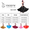 VNOEVW Girls Satin Full Long Skirt for Circle Belly Dance