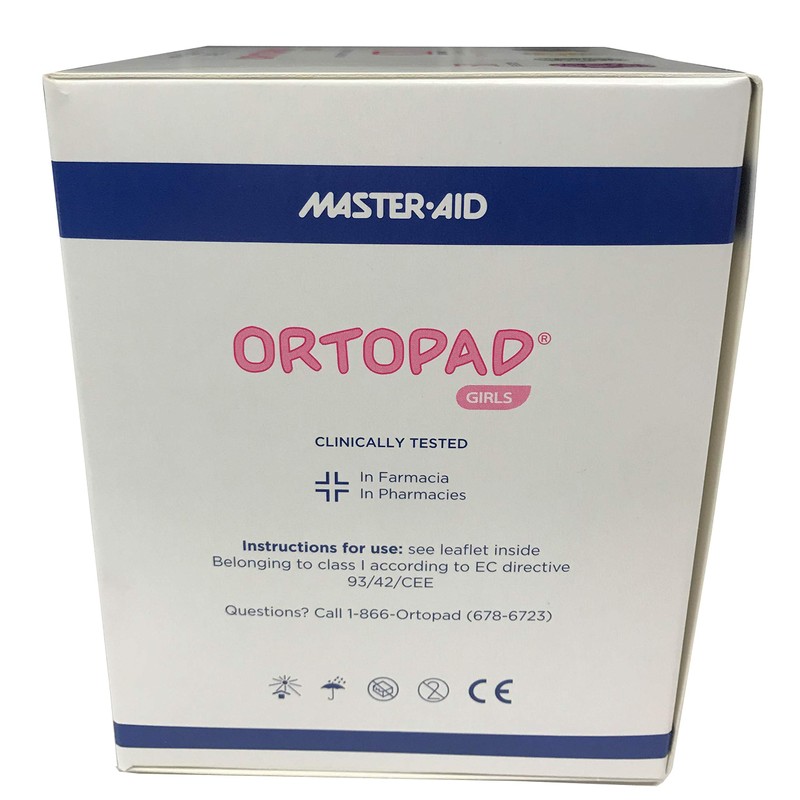 Ortopad® Bamboo Girls Eye Patches, 50/Box (Junior Size, 0-2 yrs)