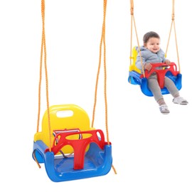 3 in 1 Indoor Swing for Kids, Anti Flip Little Tike Swing for Baby, Swing Seat Snug Secure Detachable Kids Swing Set for Playground Indoor Outdoor