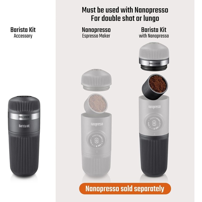 WACACO Nanopresso Barista Kit Accessory for Portable Espresso Machine Double