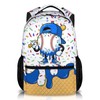 FLEXIMX Boys Backpack for Baseball Lovers Kids Toddlers Teens, Blue