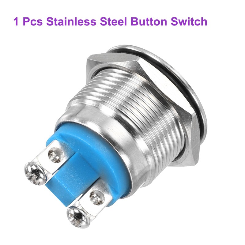 DMiotech 19mm / 3/4" Stainless Steel Momentary Push Button Switch
