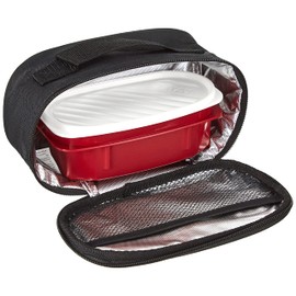 Tatay Kühltasche Klein Mini, 1,5 l Kapazität, mit 1 Frischaltendosen von 0.5L BPA frei, Schwarz. Maßnahmen 21,5 x 9 x 12 cm