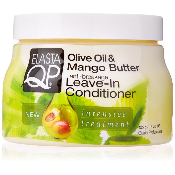 ELASTA QP Olive & Mango Butter Leave In Conditioner 15oz,
