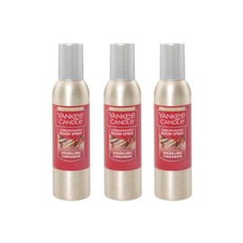 Yankee Candle Concentrated Air Freshener Room Spray, Odor Eliminator for Home, Bathroom, Sparkling Cinnamon, 1.5 Oz (Pack of 3)