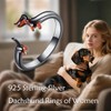 Dackel Ringe 925 Sterling Silber Hund Verstellbarer Ring Schmuck Dackel