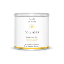 PlantaVis Collagen - Gutes für die Haut, Anti Aging Beauty Drink mit Kollagenhydrolysat, Faltenreduzierung, Bindegewebe straffen, Trinkpulver für 1 Mnat, 300 g