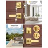 Tinewa Brushed Gold Keyed Alike Front/Exterior Door Lever with Single
