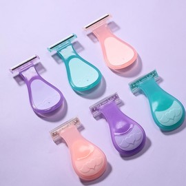 Generic Women's Mini Razor, 3 Blade, Reusable, Compact, Full Body Shaving, Sensitive Skin, Plastic, Assorted Colours, Female Razor