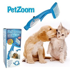 Pet Zoom Bath and Groom Brush for Dogs