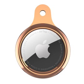 Dilhvy Protective Case for Airtag, Scratch-Resistant, Portable TPU Protective Case with 2 Protective Films, Airtags Finder Accessories, Protective Case with Key Ring, Airtags Case (2021) - Rose Gold